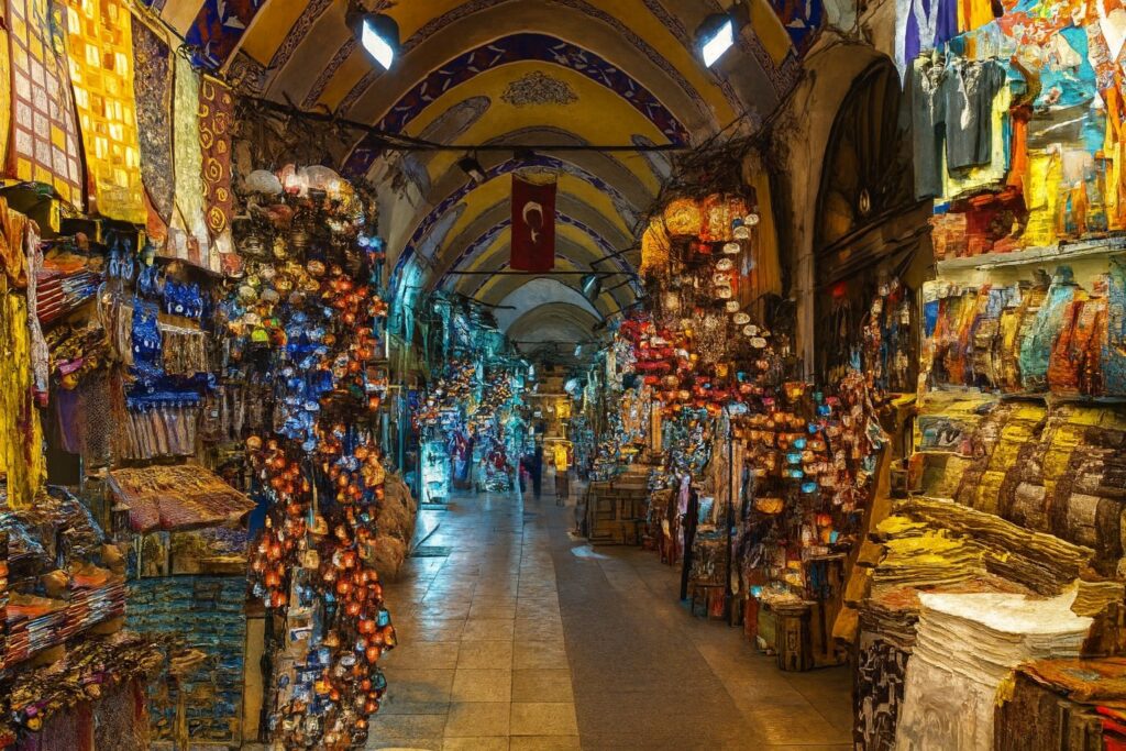 Suad Al-Saati | In the Grand Bazaar of Istanbul, in the heart of the bazaar, where light dances on the faces of memory,